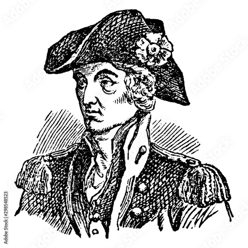 General Francis Marion, vintage illustration photo