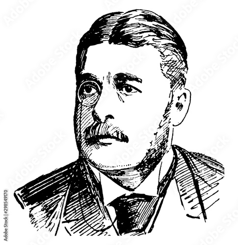 Sir Arthur Sullivan, vintage illustration