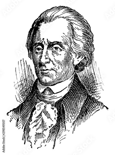 Richard Henry Lee, vintage illustration photo