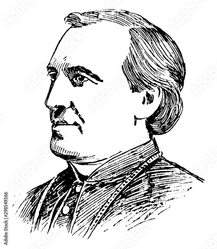 Archbishop Ireland, vintage illustration