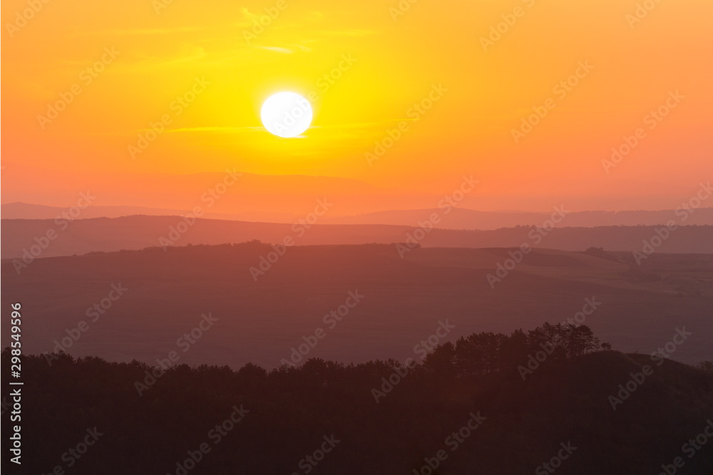 Sunrise in transylvania