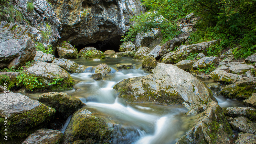 Water stream from Padis, a mountain place from Apuseni Natural Park, from Romania
