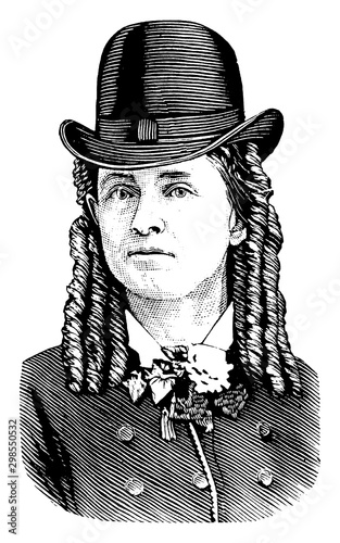 Dr. Mary Edwards Walker, vintage illustration