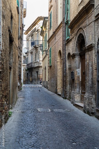 Street view of the city of Lanciano in Abruzzo
