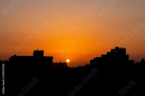 Golden Sunset in Jerusalem Silhouette- The Holy Land