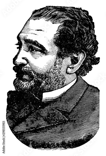Don Pedro M. Sagasta, vintage illustration