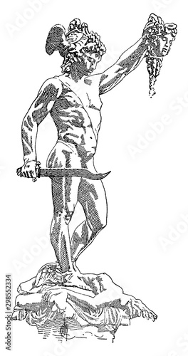 Perseus vintage illustration.