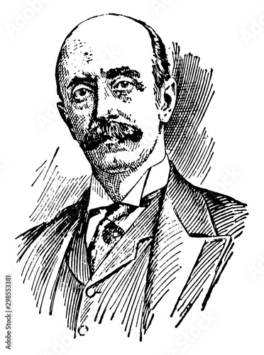 Earl Albert Henry George Grey, vintage illustration photo