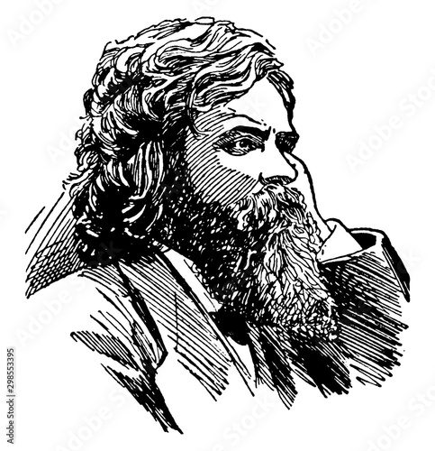 Edward Eggleston, vintage illustration