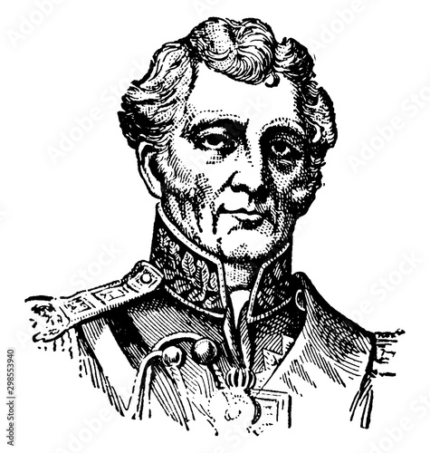 Author Wellesley Wellington, Duke of Wellington, vintage illustration