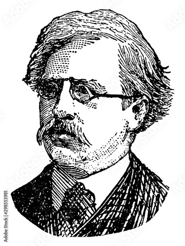 Adolf Erik Nordenskjold, vintage illustration