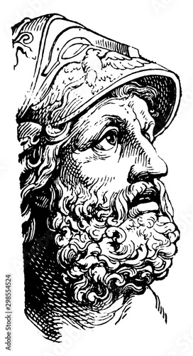 Menelaus, vintage illustration photo