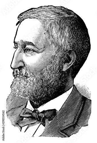 General William Rosecrans, vintage illustration photo