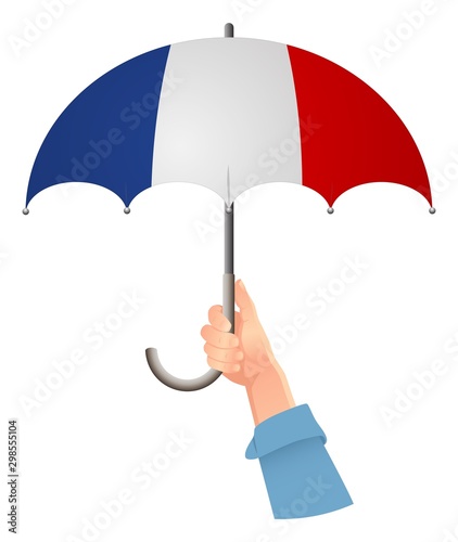 France flag umbrella