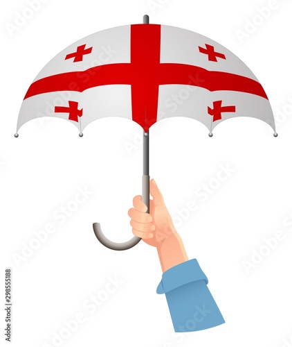 Georgia flag umbrella