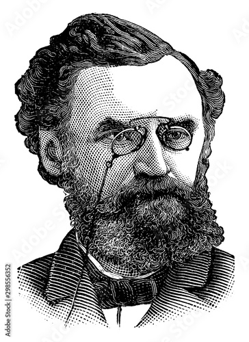 Carl Schurz, vintage illustration