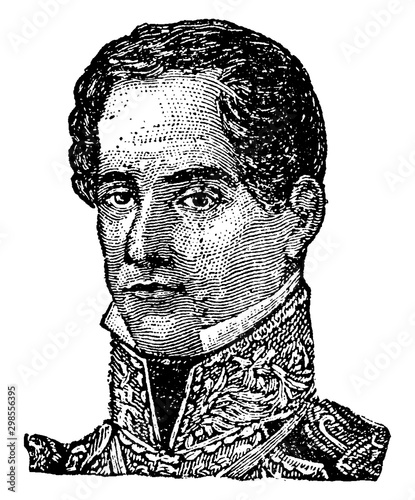 Santa Anna, vintage illustration