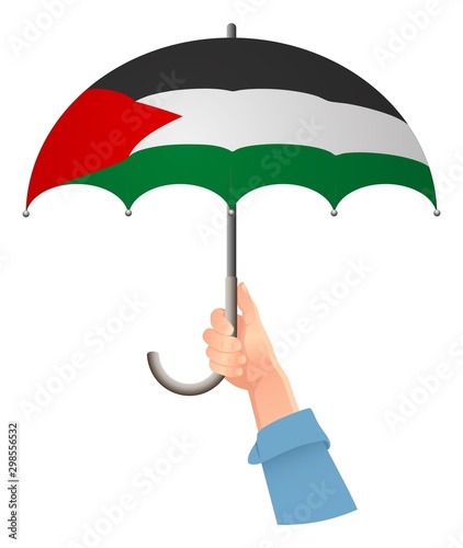 palestine flag umbrella