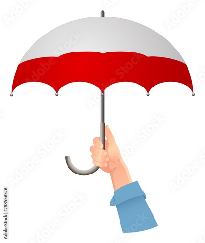 Poland flag umbrella
