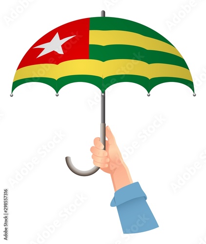 Togo flag umbrella