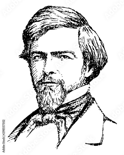 Isaac I. Stevens, vintage illustration