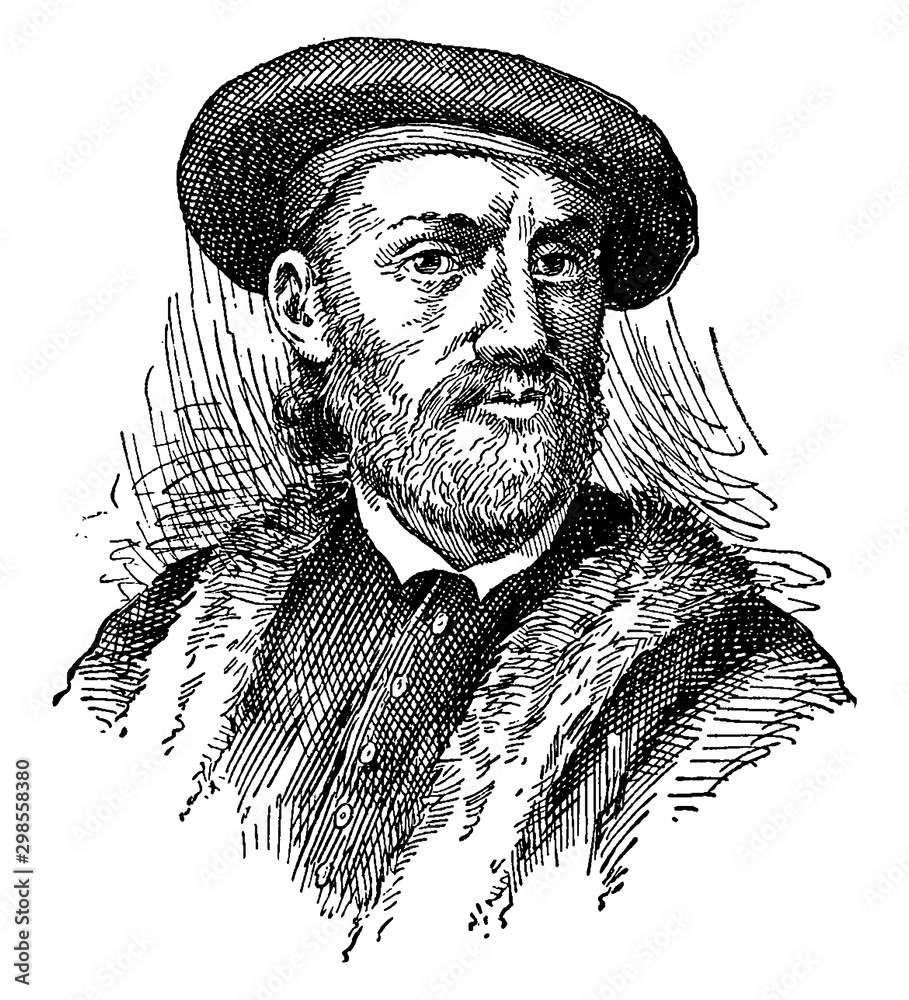 Marco Polo, vintage illustration