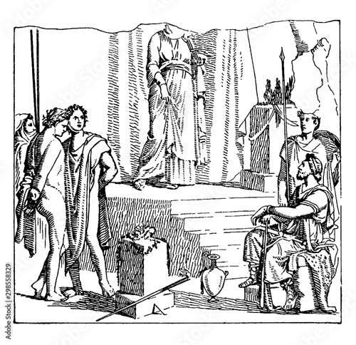 Orestes vintage illustration.