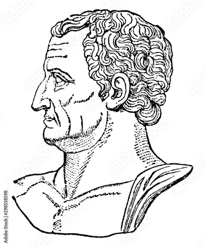 Nerva, vintage illustration