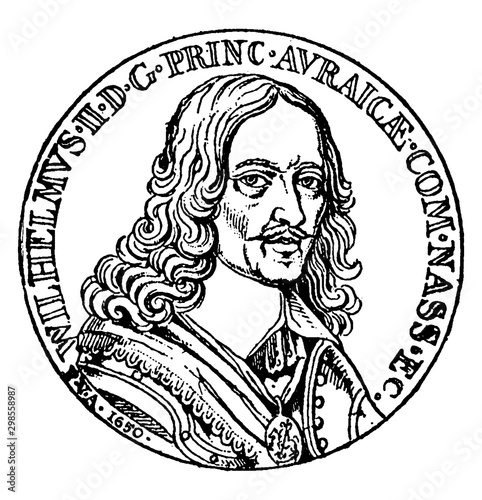 King William II (Rufus) of England, vintage illustration photo