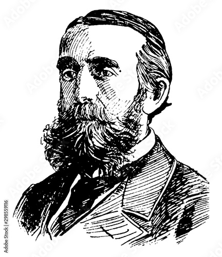 Andrew D. White, vintage illustration
