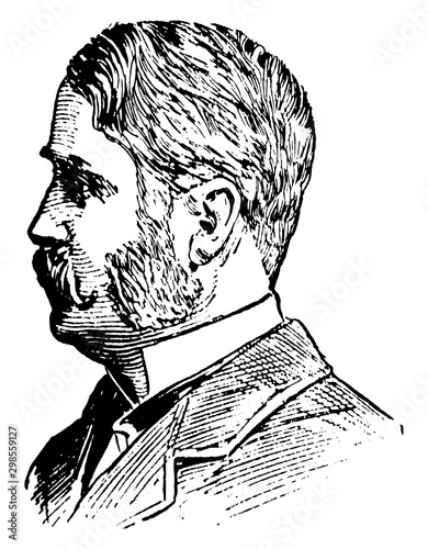 Sir William S. Gilbert, vintage illustration