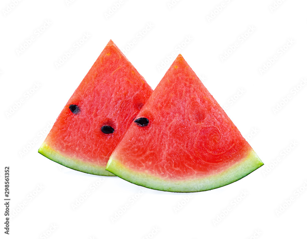 Sliced of watermelon isolated on white background Sliced of watermelon isolated on white background