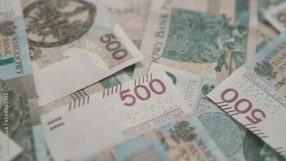 Fast truck on polsih money on table, 500 and 100 PLN around Fast truck on polsih money on table, 500 and 100 PLN around