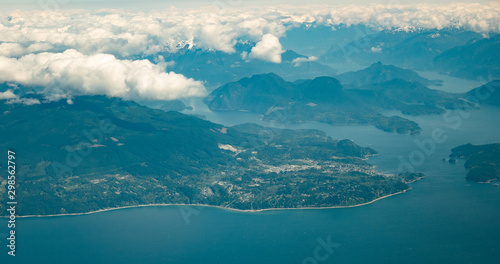 Aerial view of Vancouver Bay