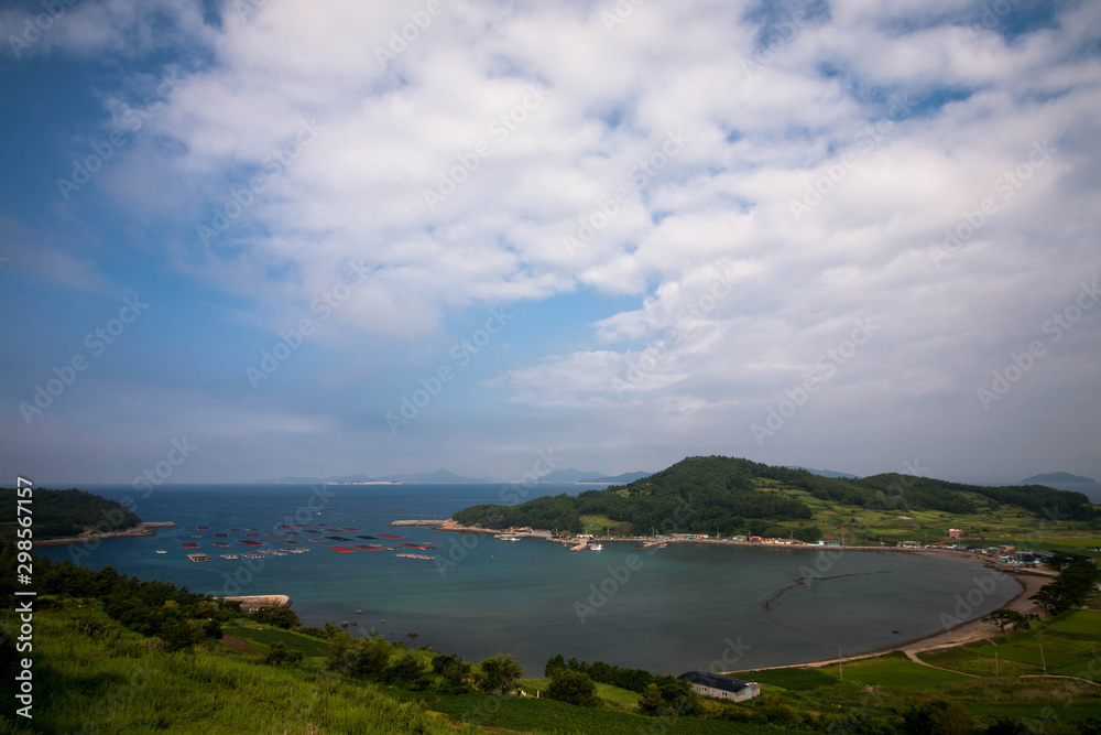 the island of Cheongsan, South Korea