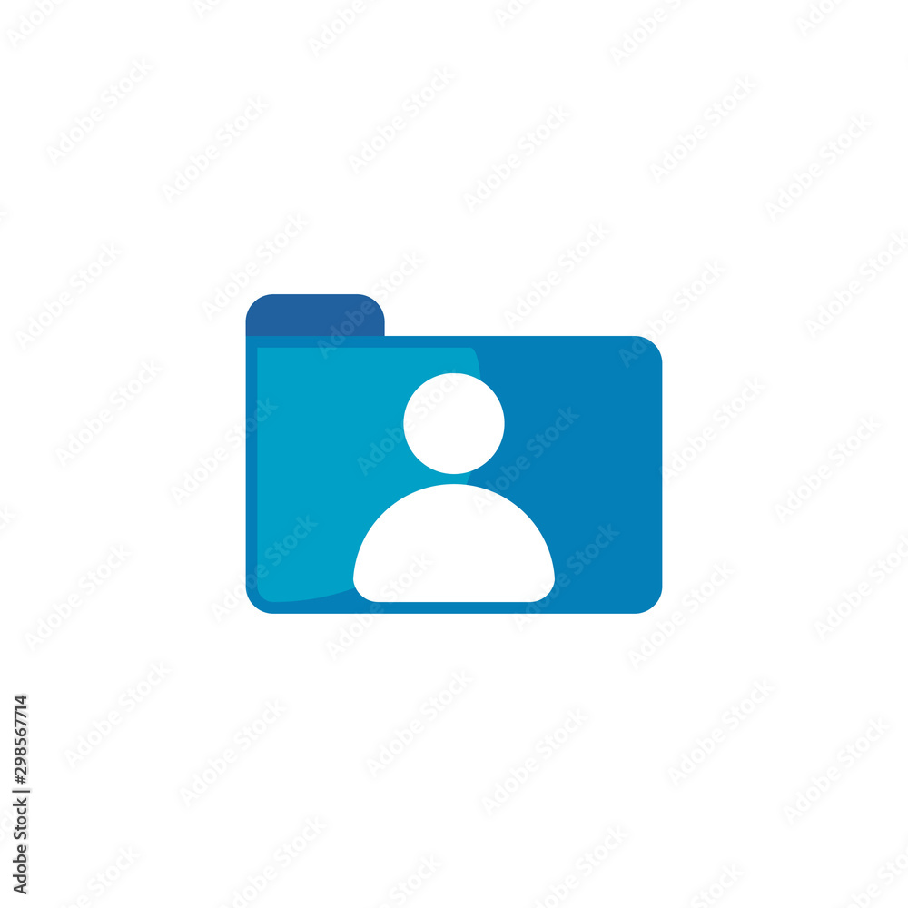People Folder Logo Design For Human Resources Company Identity
