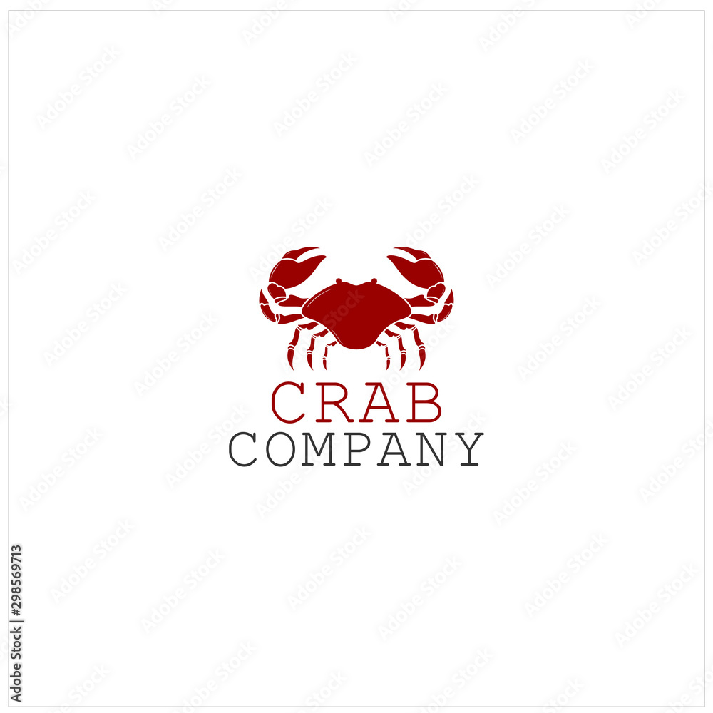 Silhouette of Red Crab logo design inspiration - vector Silhouette of Red Crab logo design inspiration - vector