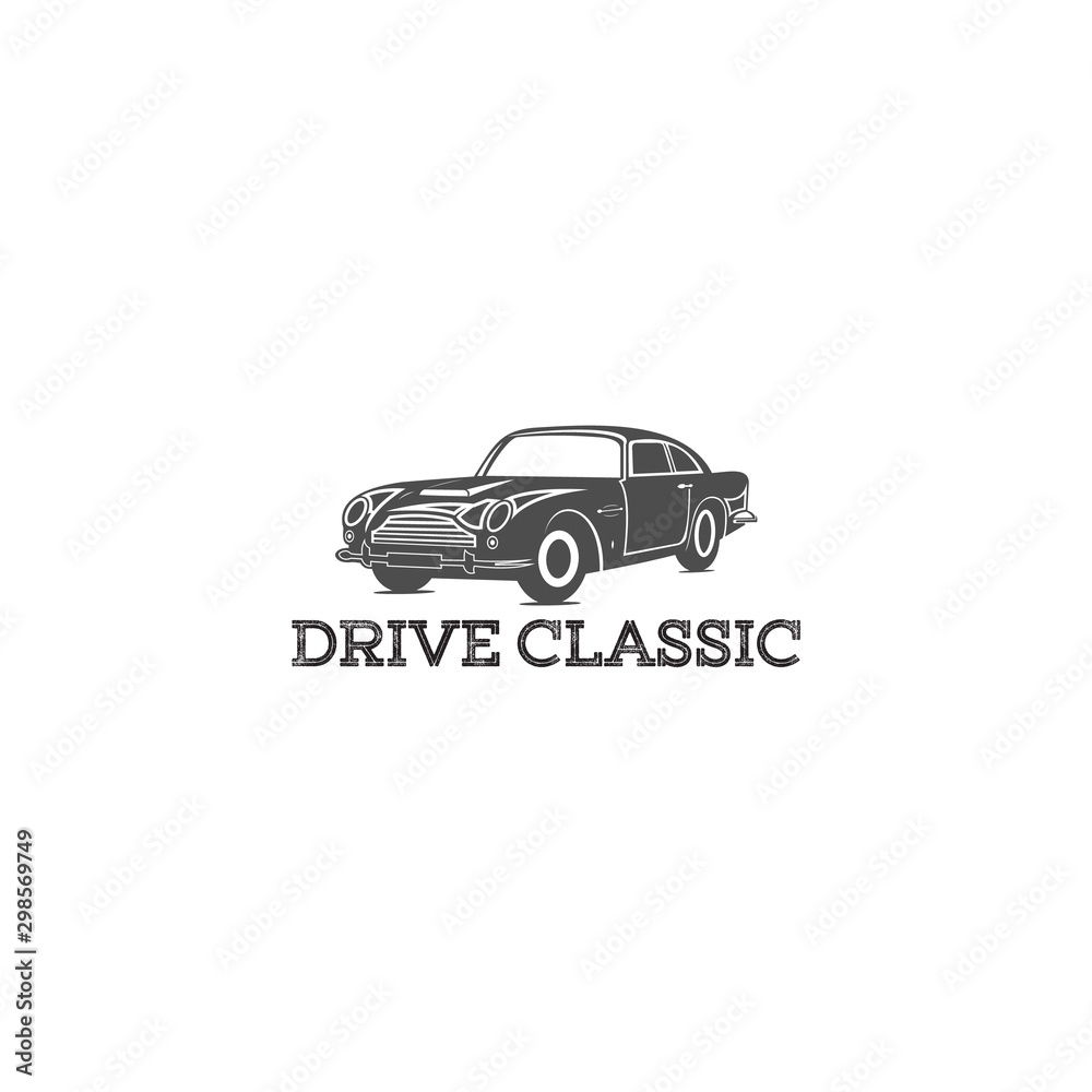 Drive Car Classic logo design inspiration - vector