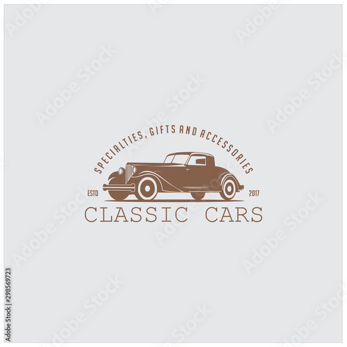 Creative Classic Car logo design inspiration - vector
