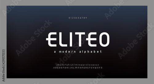 Abstract modern alphabet fonts. Typography electronic digital game music future creative font and number design concept. vector illustraion