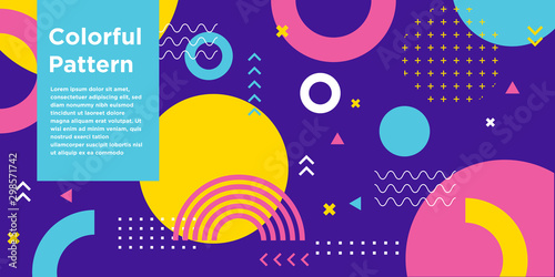 Abstract bright colorful geometric background