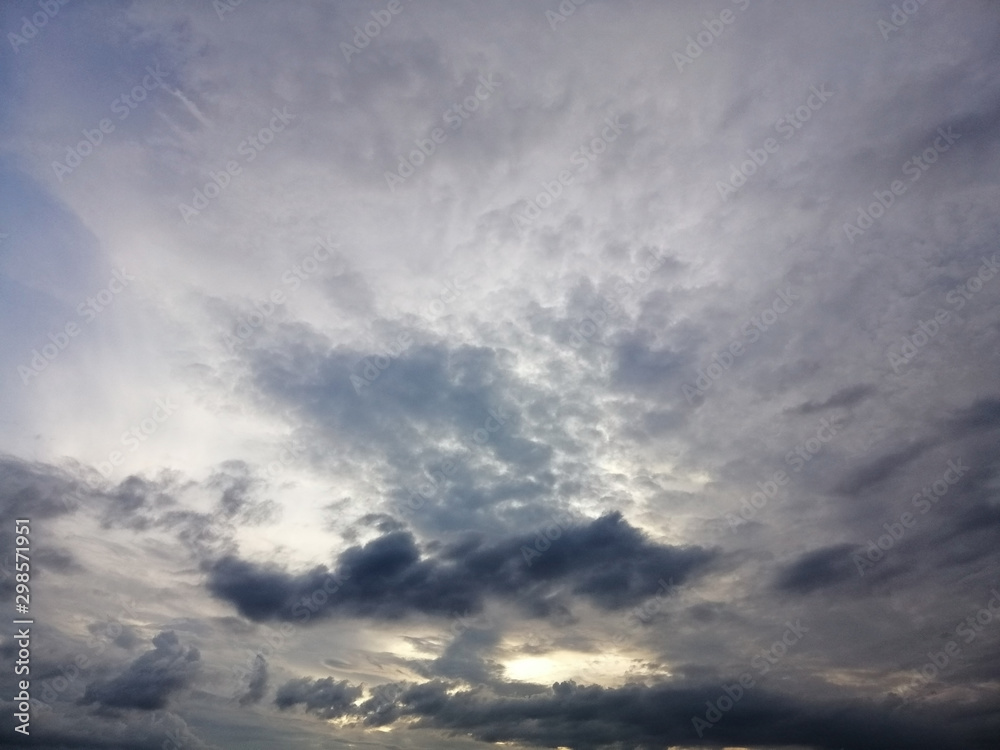 Obraz premium dramatic sky with clouds