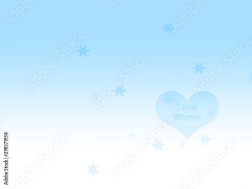 Fototapeta Naklejka Na Ścianę i Meble -  I love Winter