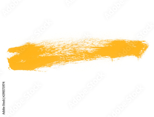 Abstract yellow watercolor smear background