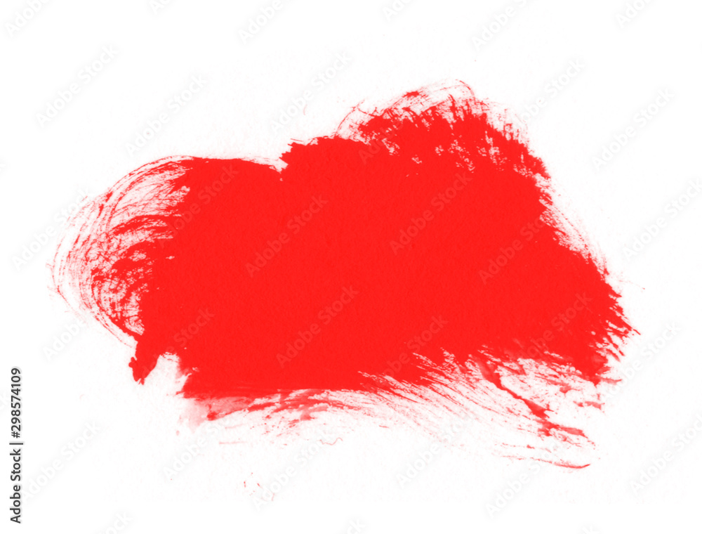 Red watercolor smears texture. Abstract red brush Red watercolor smears texture. Abstract red brush