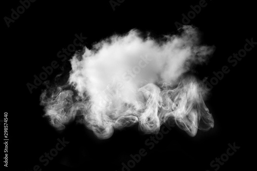 Cloud Isolated with powder on black background,Smoke Textured,Abstract black