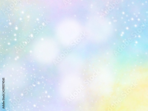 Cute Christmas pastel bright circle bokeh ,concept soft Christmas background in a dream presentation for work or advertisement