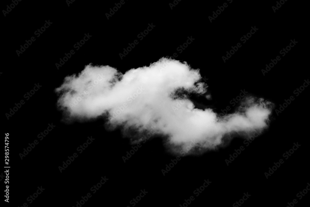 Cloud isolated on black background,Textured Smoke,Abstract black