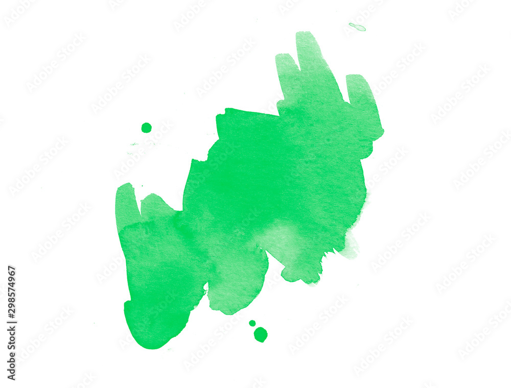 Beautiful green watercolor brush Beautiful green watercolor brush