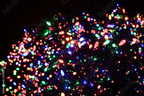 Shinny Christmas lights background